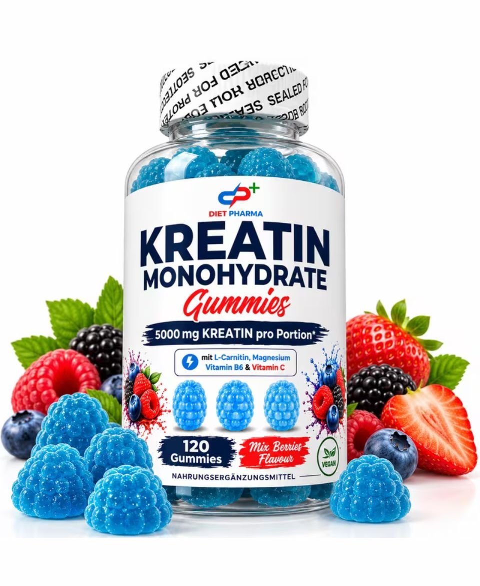 Diet Pharma Plus – Kreatin Monohydrat Gummies – 120 Gummies